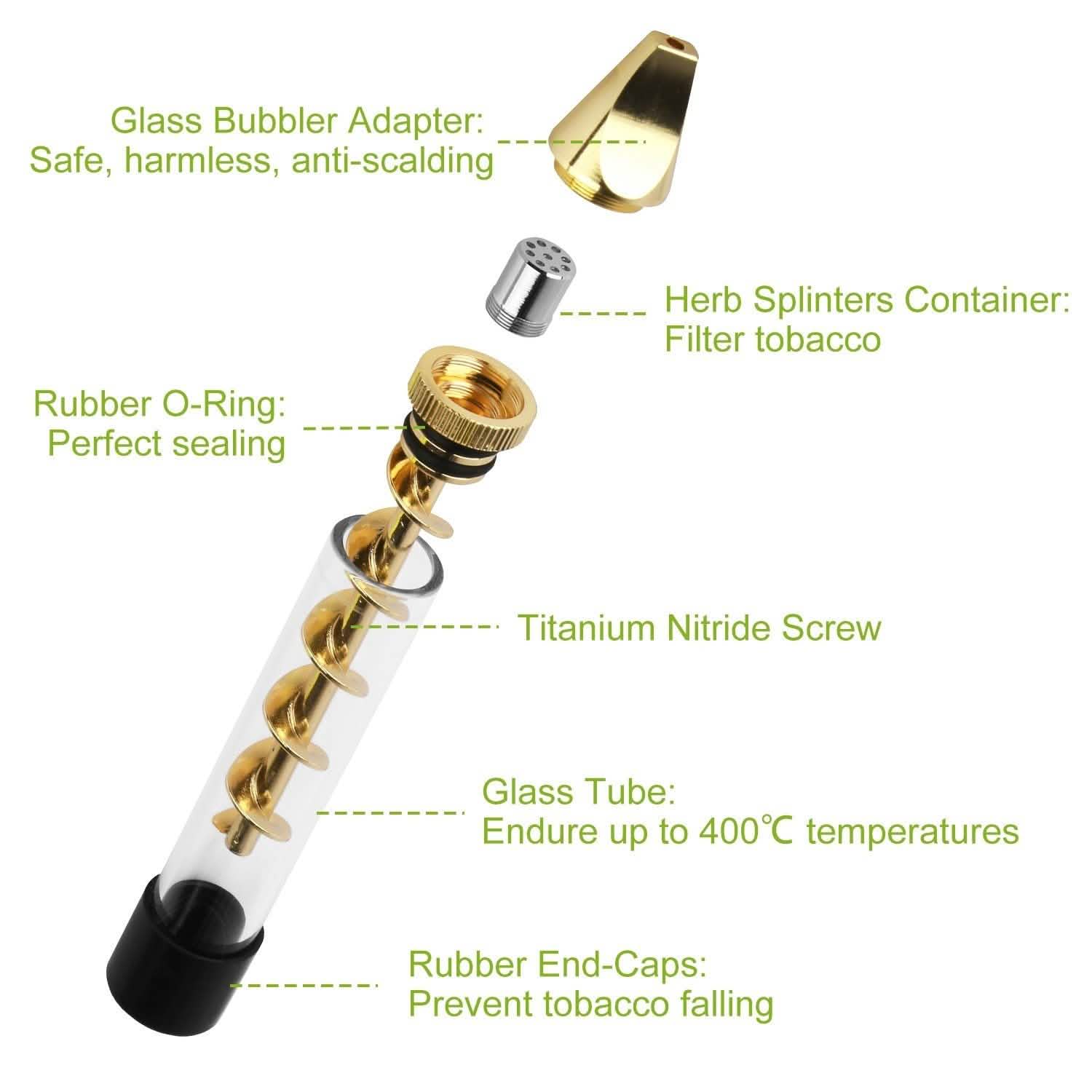 7-in-1 Grinder Blunt Kit with Smoking Metal Tip Cleaning Brush DailySale
