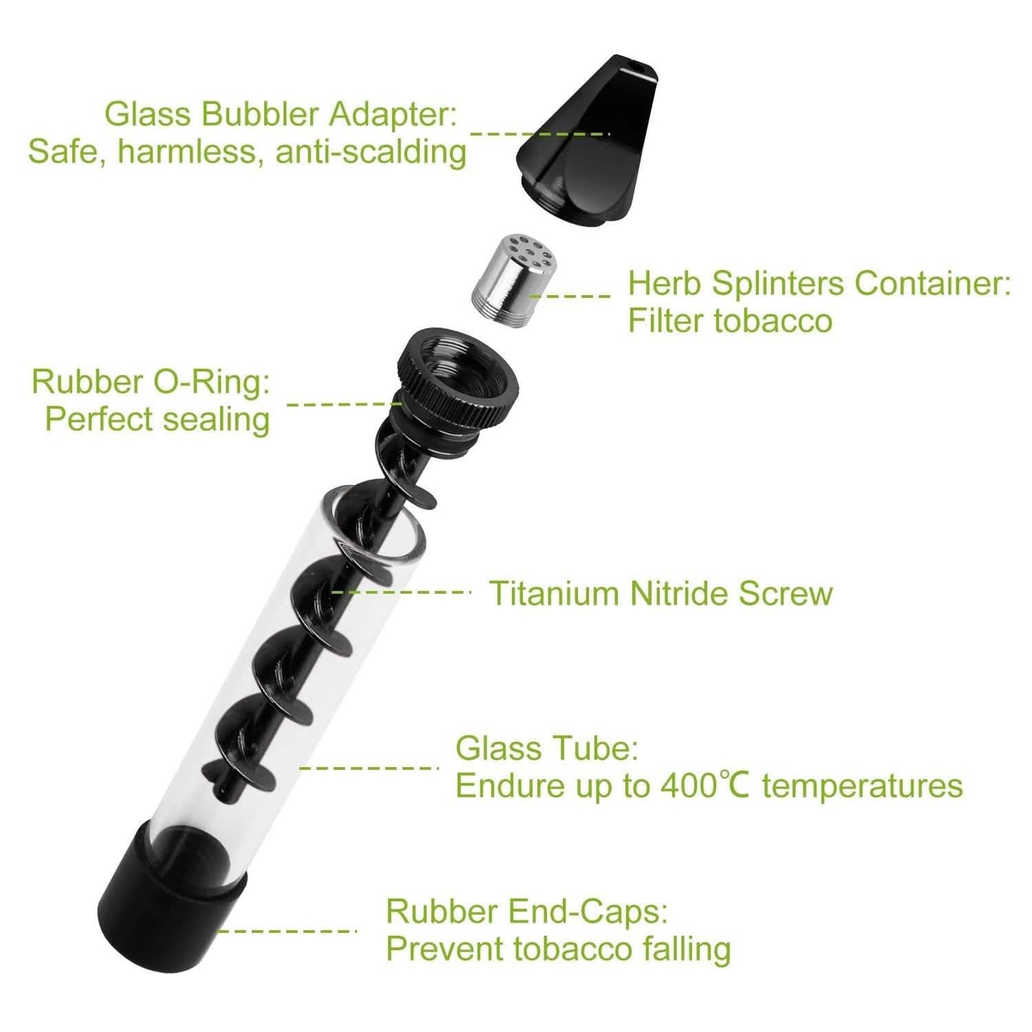 7-in-1 Grinder Blunt Kit with Smoking Metal Tip Cleaning Brush DailySale