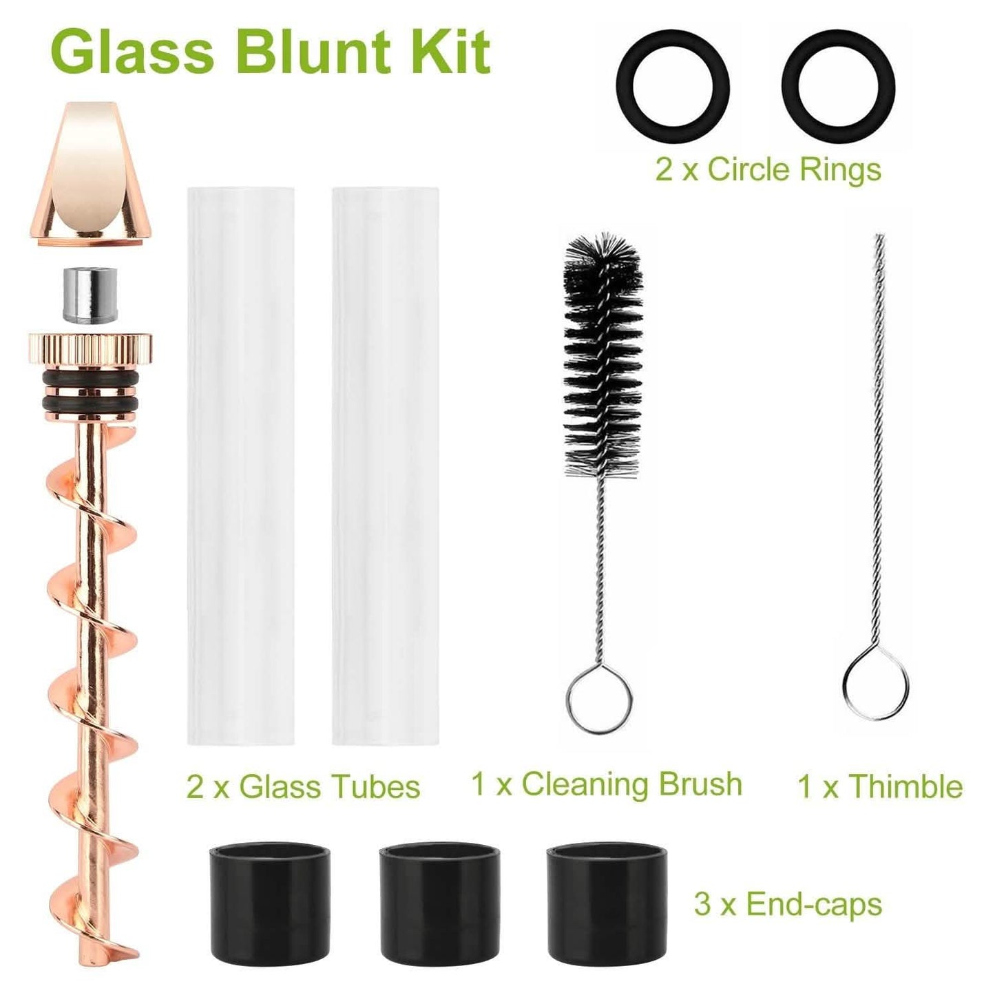 7-in-1 Grinder Blunt Kit with Smoking Metal Tip Cleaning Brush DailySale