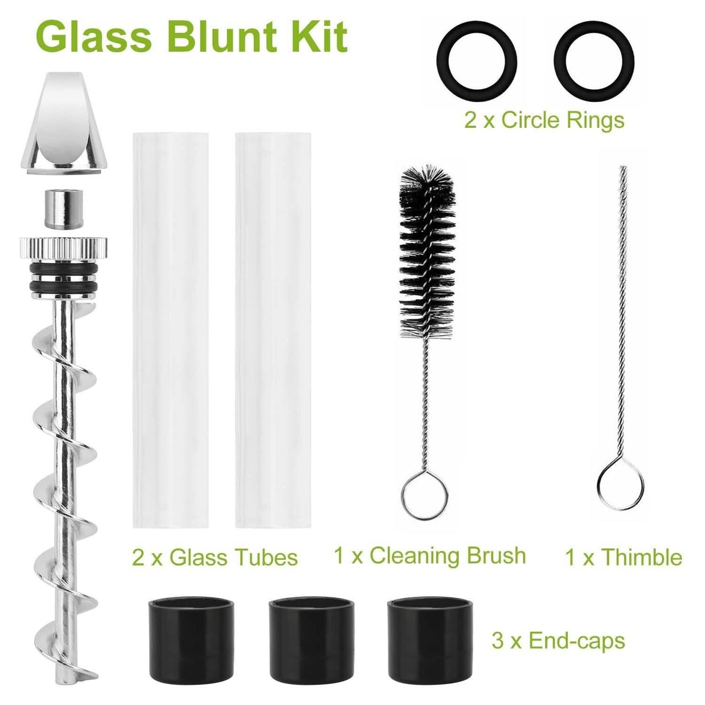 7-in-1 Grinder Blunt Kit with Smoking Metal Tip Cleaning Brush DailySale