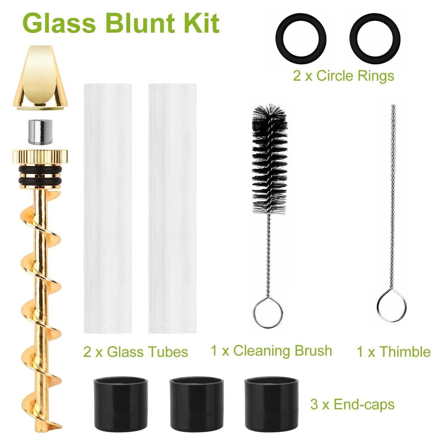 7-in-1 Grinder Blunt Kit with Smoking Metal Tip Cleaning Brush DailySale