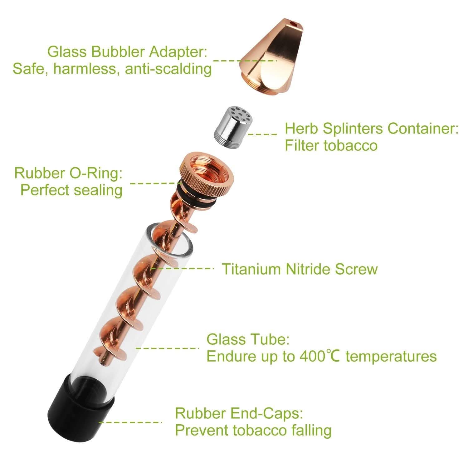 7-in-1 Grinder Blunt Kit with Smoking Metal Tip Cleaning Brush DailySale