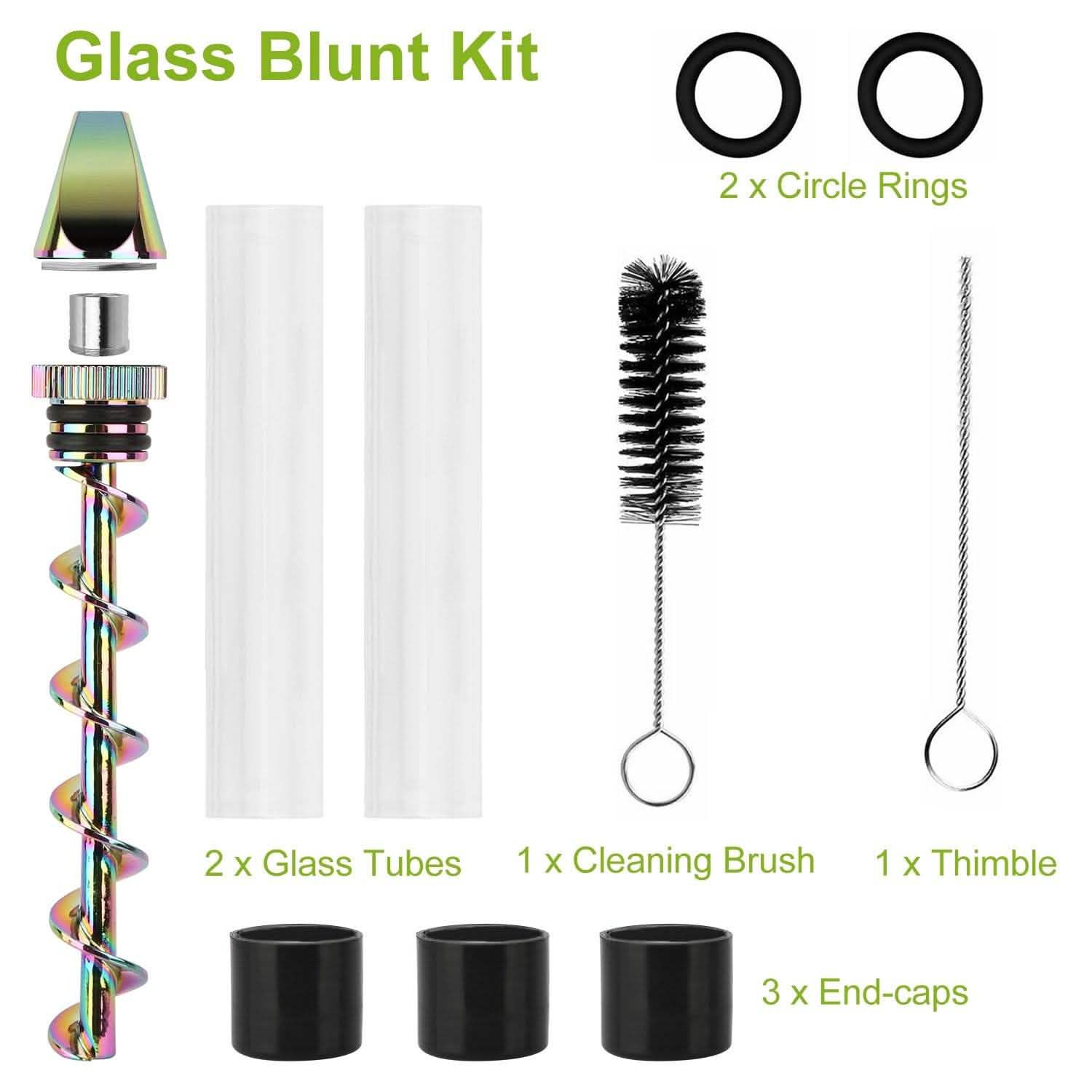 7-in-1 Grinder Blunt Kit with Smoking Metal Tip Cleaning Brush DailySale