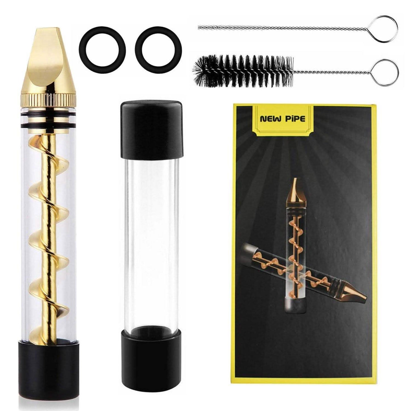 7-in-1 Grinder Blunt Kit with Smoking Metal Tip Cleaning Brush DailySale