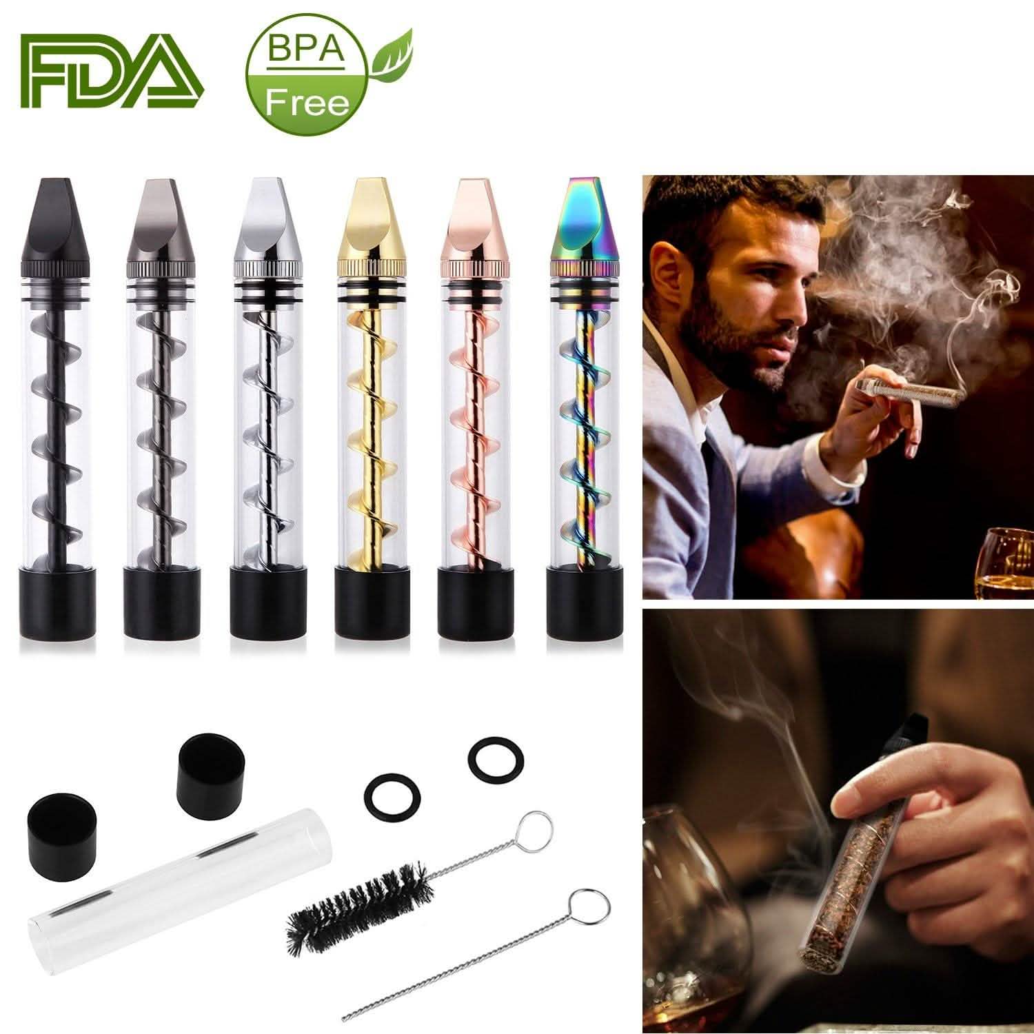 7-in-1 Grinder Blunt Kit with Smoking Metal Tip Cleaning Brush DailySale