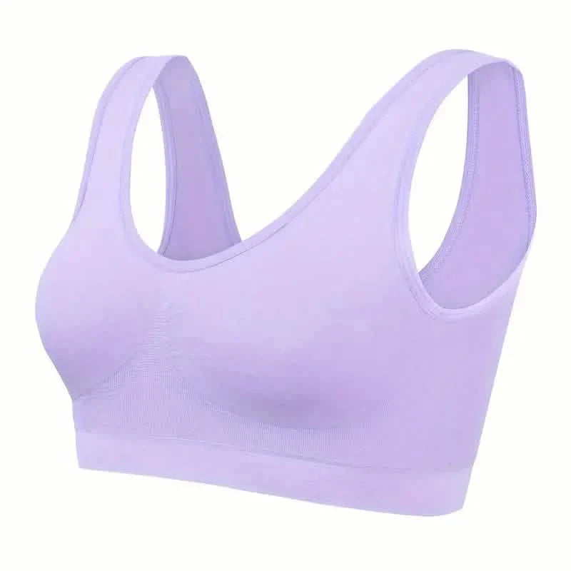7-Pack: Solid Seamless Bra, Comfy Breathable Sporty Bra for Women's Lingerie & Underwear DailySale