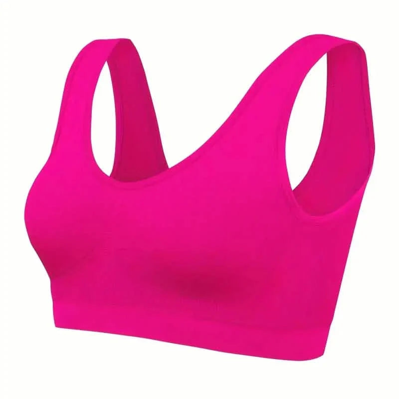 7-Pack: Solid Seamless Bra, Comfy Breathable Sporty Bra for Women's Lingerie & Underwear DailySale