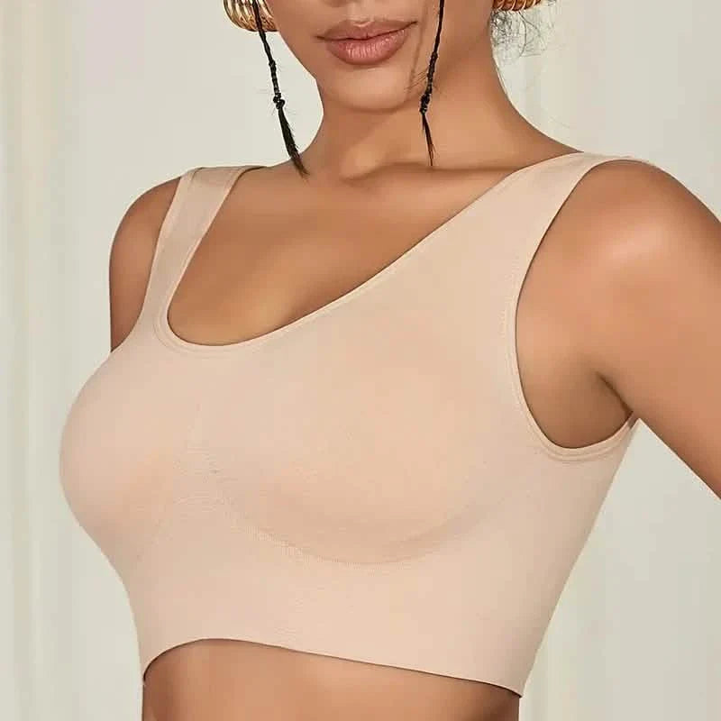 7-Pack: Solid Seamless Bra, Comfy Breathable Sporty Bra for Women's Lingerie & Underwear DailySale