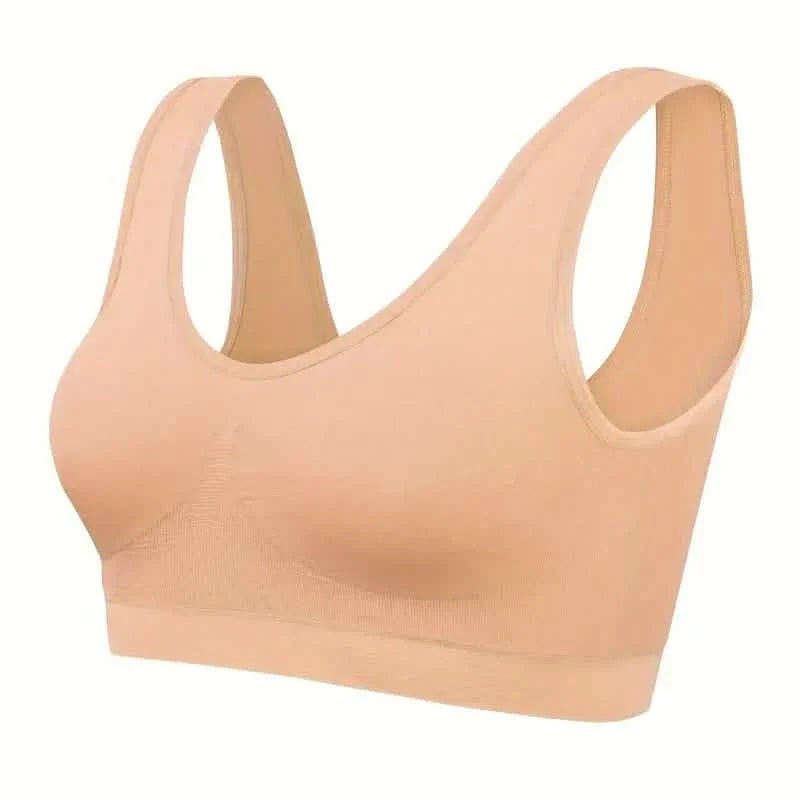 7-Pack: Solid Seamless Bra, Comfy Breathable Sporty Bra for Women's Lingerie & Underwear DailySale