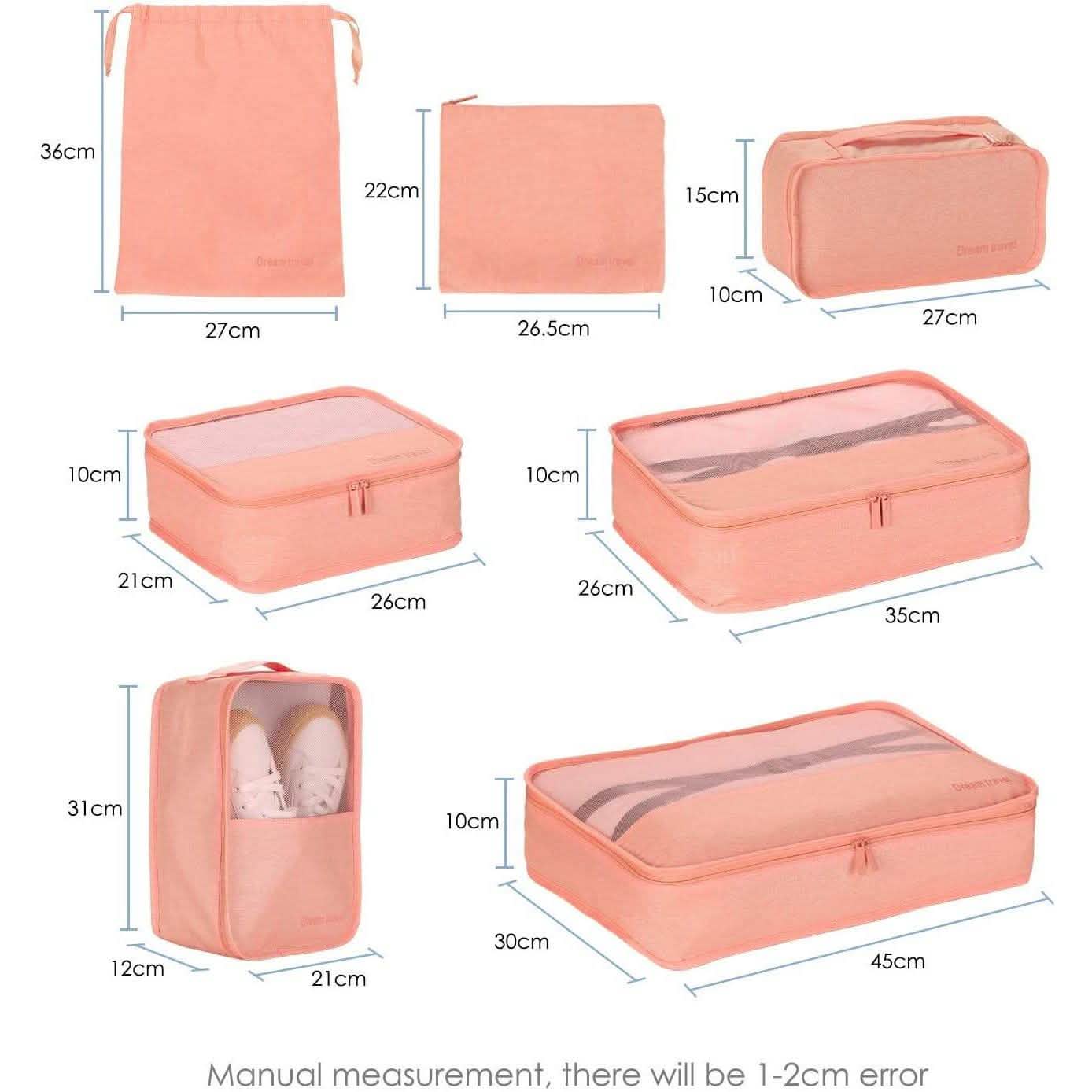 7-Pack: Travel Storage Cube Bag DailySale