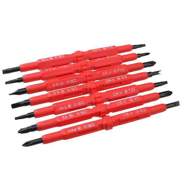 7-Piece: Double Head Insulated Electrical Screwdriver Set DailySale