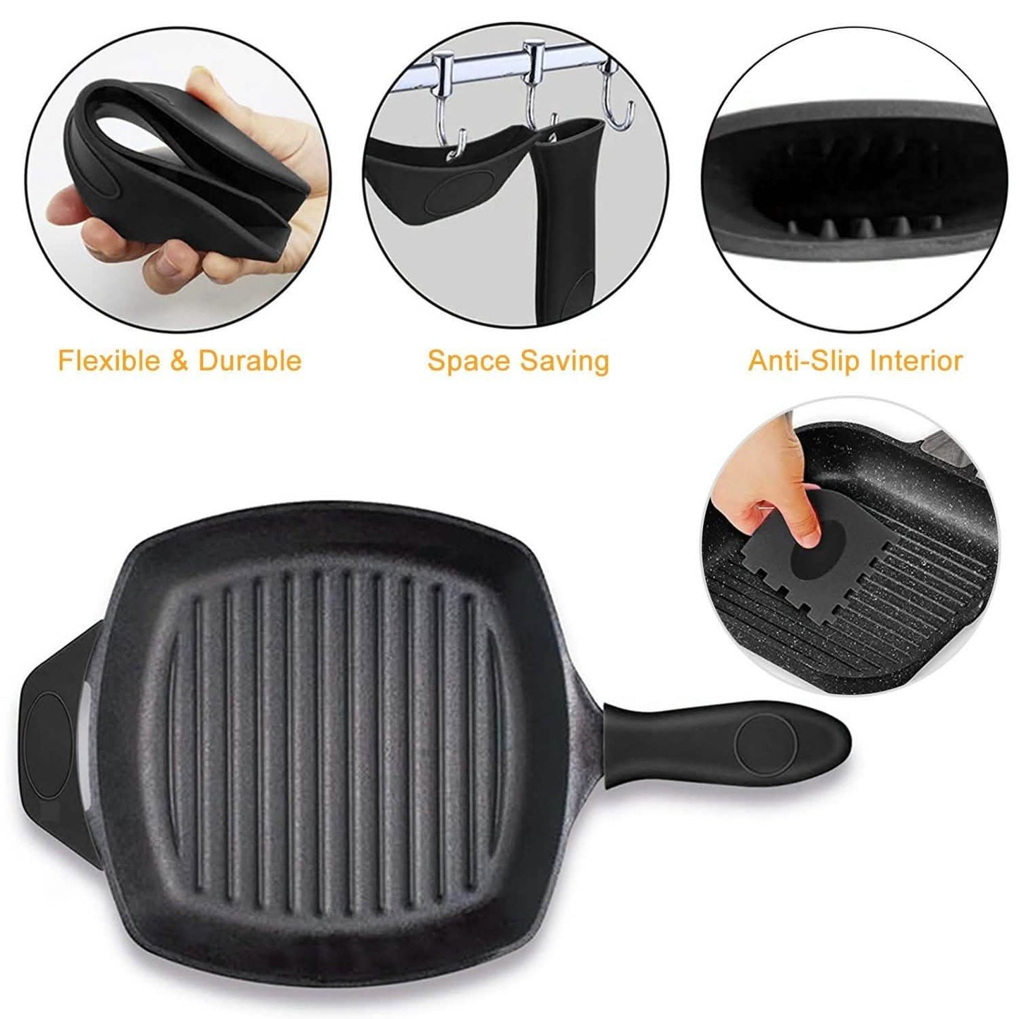 7-Piece: Silicone Hot Handle Holder DailySale