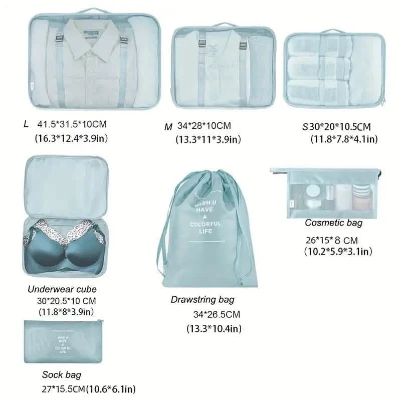 7-Pieces: Travel Luggage Packing Organizers Set DailySale