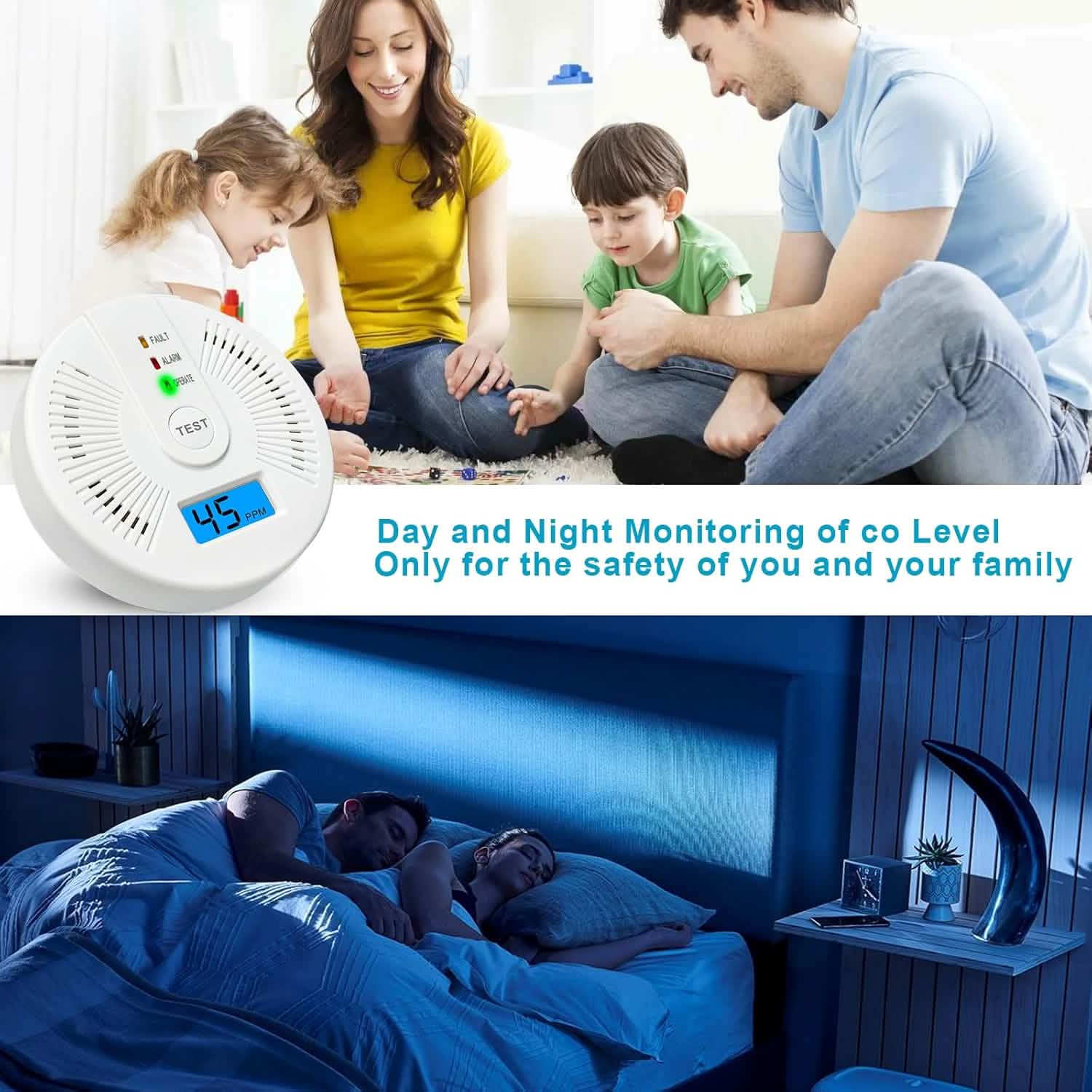 Portable Carbon Monoxide Detector – Battery-Operated CO Alarm DailySale