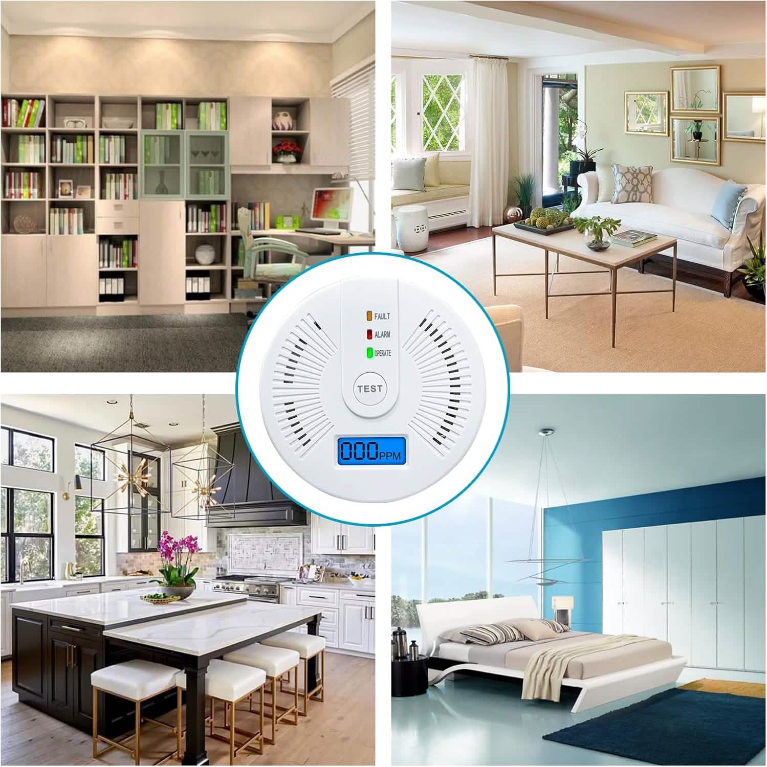 Portable Carbon Monoxide Detector – Battery-Operated CO Alarm DailySale