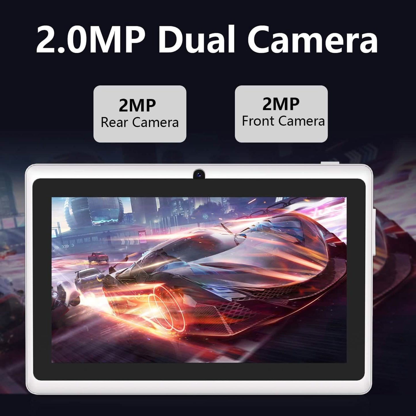 Android Tablet – 7" LCD, 2GB RAM + 4GB Extension, 32GB Storage, Dual Cameras, Wi-Fi, GPS, USB Charging DailySale