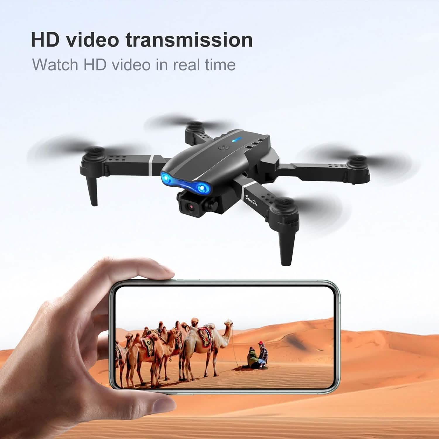 Drone HD Dual Camera, WiFi FPV Foldable RC Quadcopter DailySale