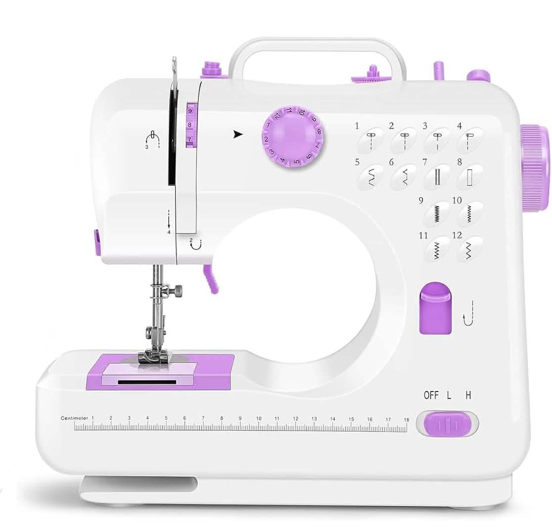 Pro Portable Electric Sewing Machine – 12 Stitches, Adjustable Speed, Multifunctional DailySale