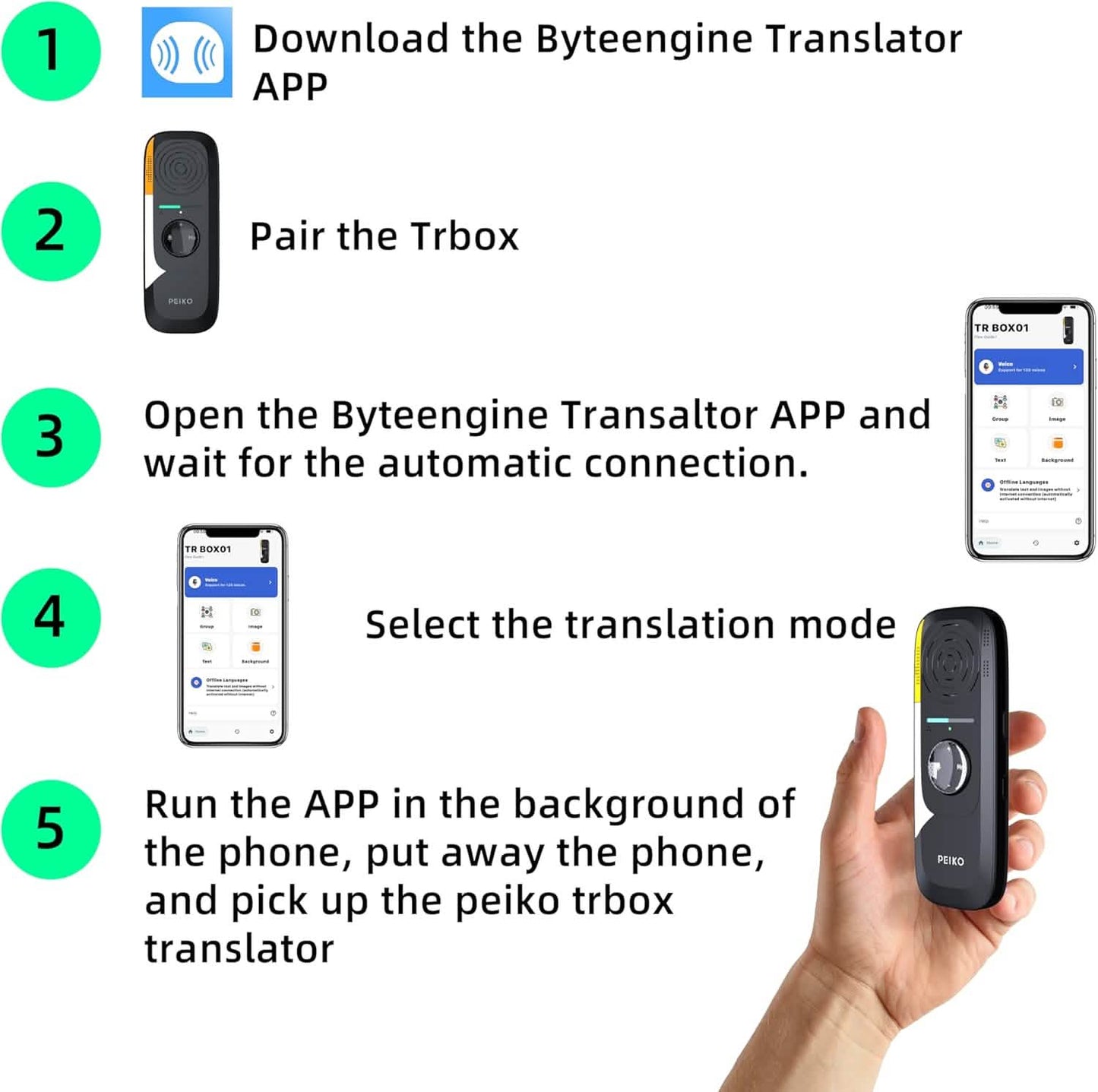 Portable Language Translator Device – 136 Languages DailySale