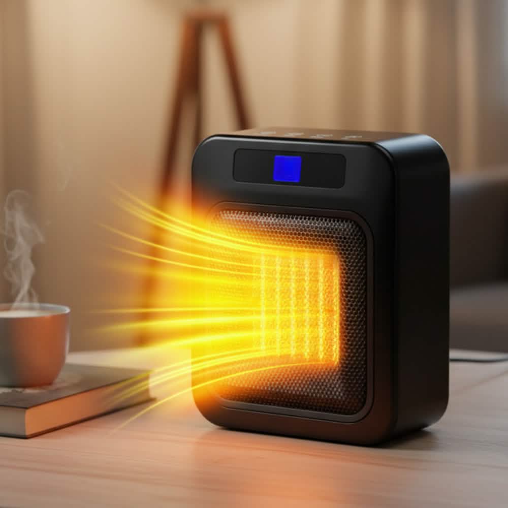 Space Heater for Indoor Use – 1500W Ceramic with Remote & Timer DailySale