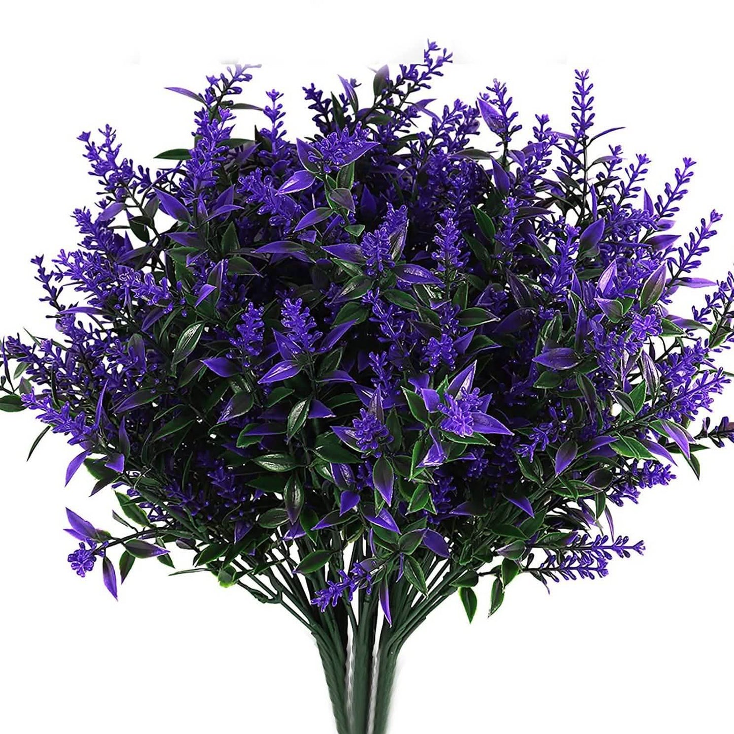 8 Bundles Artificial Lavender Plastic Flower Decorations DailySale
