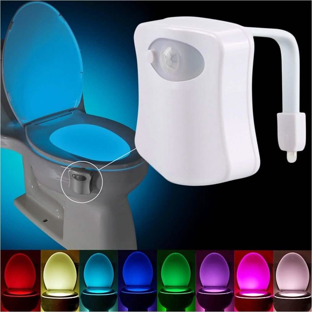 8-Color LED Sensor Motion-Activated Bathroom Toilet Light DailySale