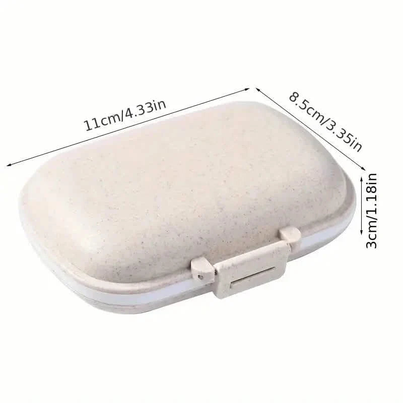 8-Compartment Weekly Medicine Travel Pill Organizer Storage Box DailySale