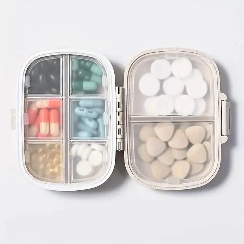 8-Compartment Weekly Medicine Travel Pill Organizer Storage Box DailySale