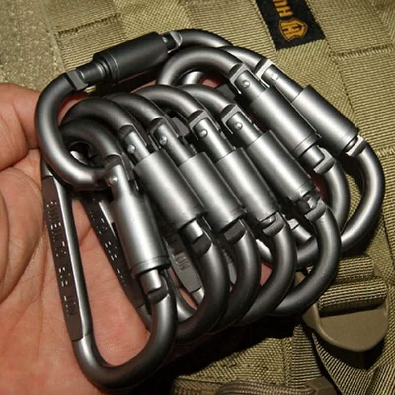 8-Pack: Aluminum Outdoor Carabiner DailySale
