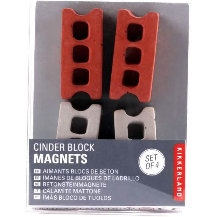 8-Pack: Multicolored Kikkerland Cinder Block Magnets DailySale