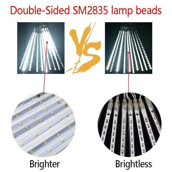 8-Pieces: Waterproof LED Meteor Shower Rain Lights DailySale