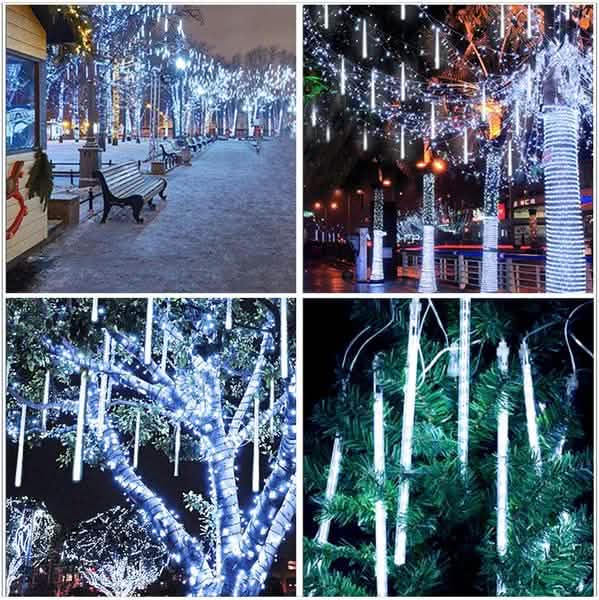8-Pieces: Waterproof LED Meteor Shower Rain Lights DailySale
