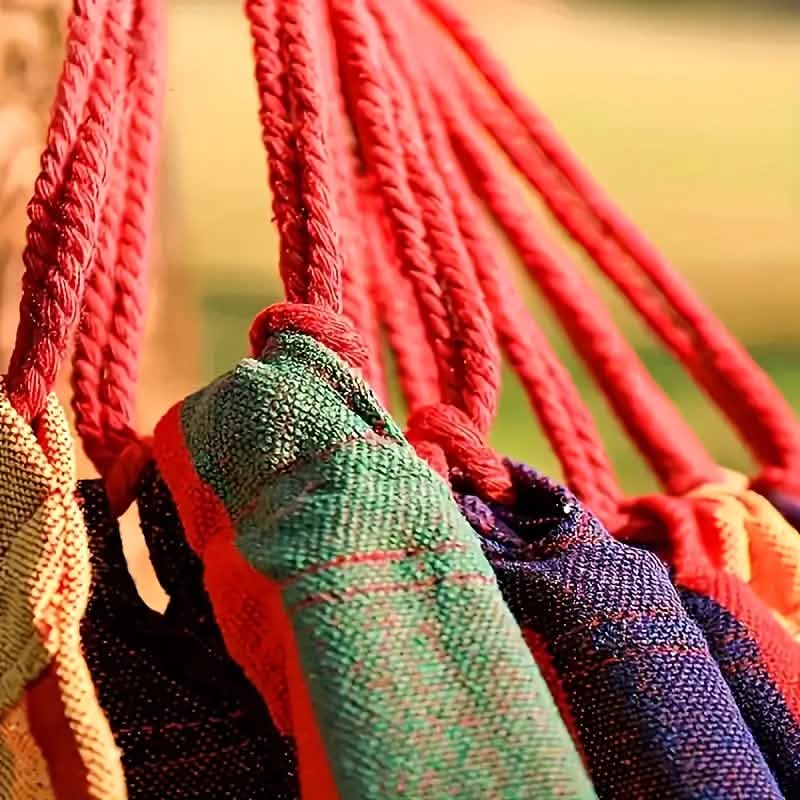 Hammock Chair Canvas – Portable Colorful Stripe Indoor Swing DailySale