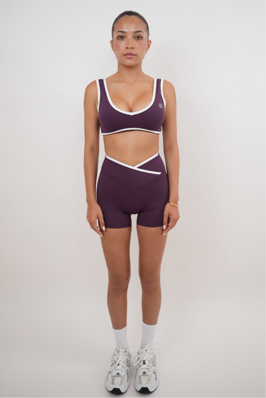 I Am Right Where I Need To Be Plum Butter Short KIMITH BRAND