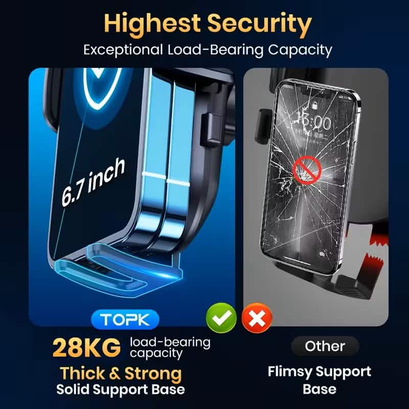 TOPK D38C Car Phone Holder – Adjustable Dashboard Mount DailySale
