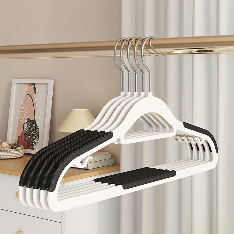 10-Pack: Heavy-Duty Plastic Anti-Skid Clothes Hangers DailySale