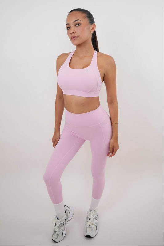 I Am Glowing Pink Blossom Quick Dry Butter Legging KIMITH BRAND