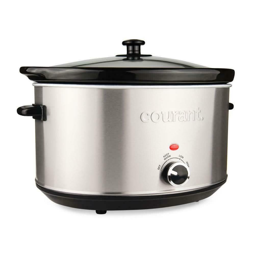 8.5 Qt. Stainless Steel Slow Cooker with Temperature Settings DailySale