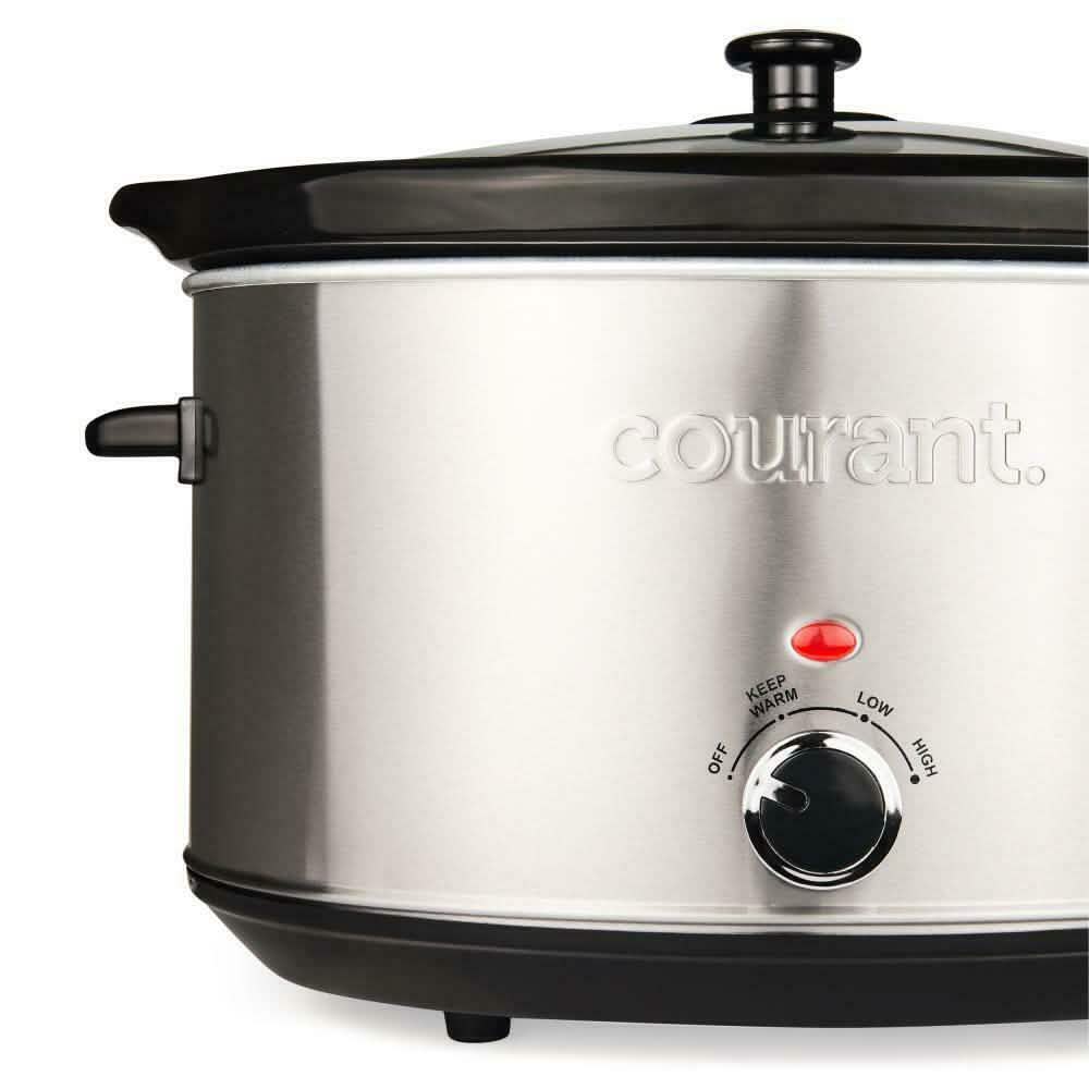 8.5 Qt. Stainless Steel Slow Cooker with Temperature Settings DailySale