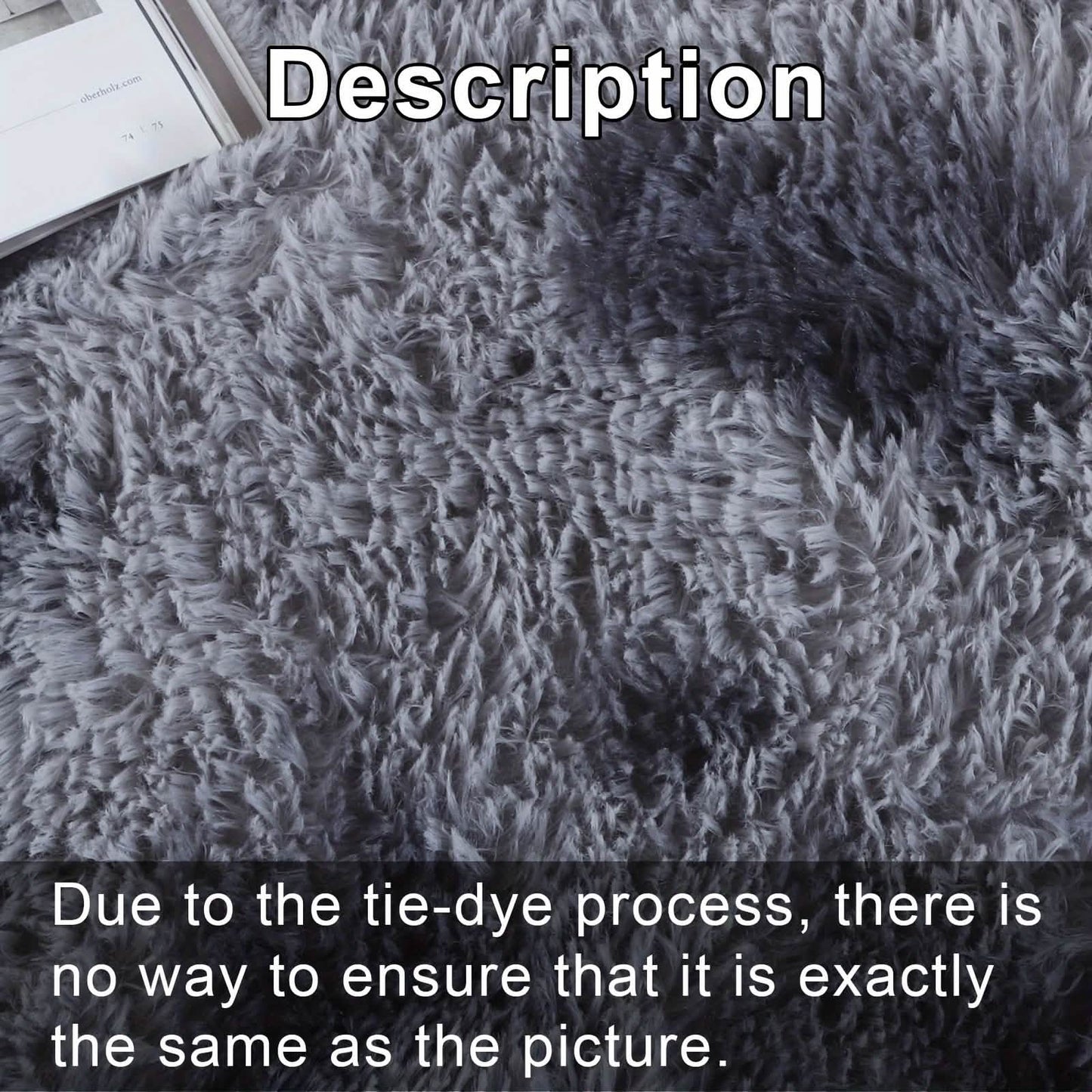 Light Gray Shaggy Area Rug – Soft Plush Indoor Carpet DailySale