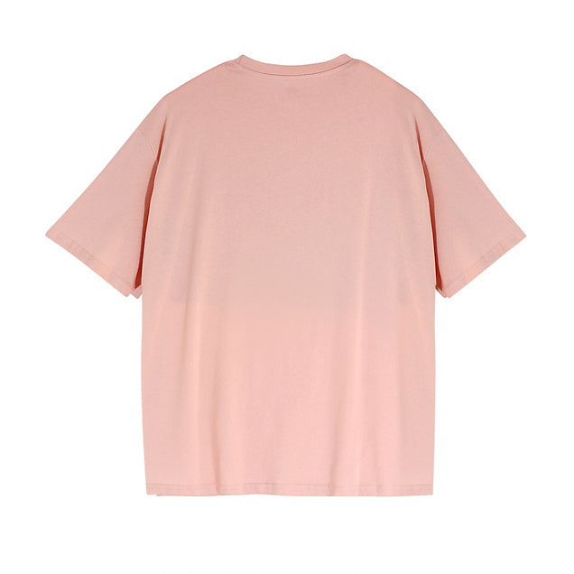 Pink Heart Y2K Graphic T-Shirt - Retro Cyber-Core Oversized Tee | LuxuryUrbanwear - Luxuryurbanwear