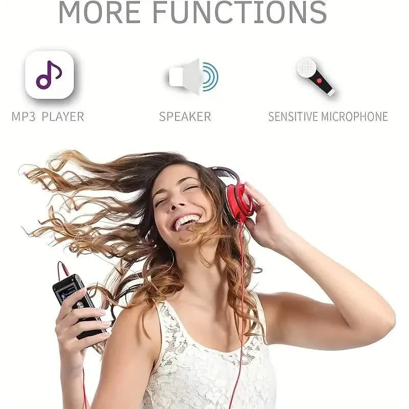 8GB Digital Voice Recorder & MP3 Player – Portable Audio for Meetings & Lectures DailySale