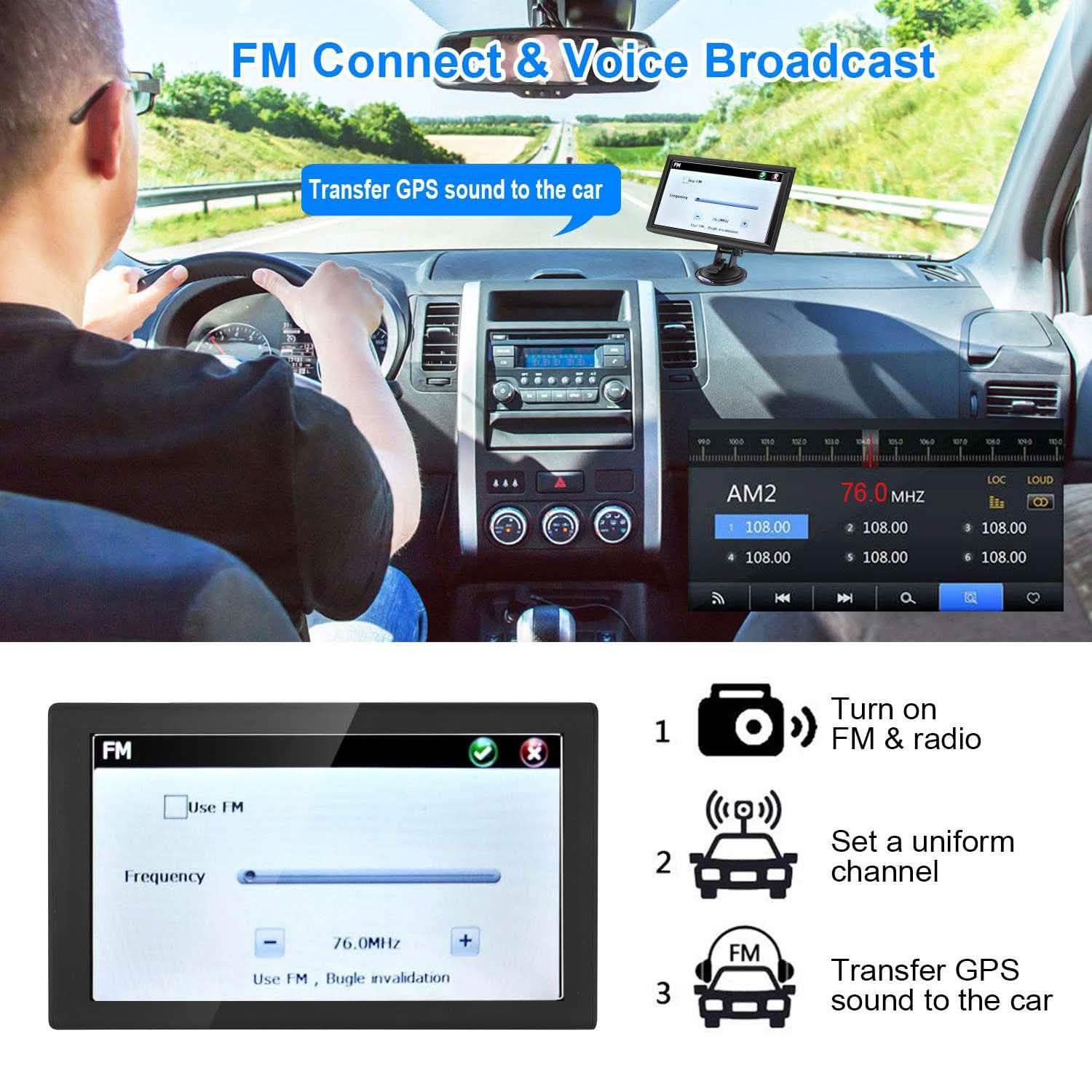 9" Car GPS Navigation - 8GB Touch Screen Vehicle Navigator DailySale