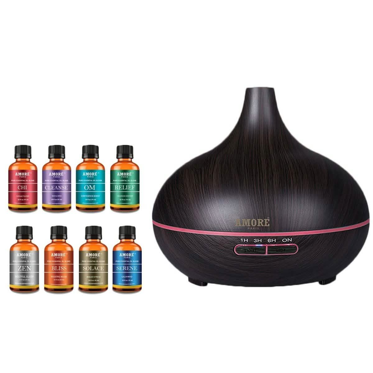 9-Pack: Ultrasonic Diffuser with Optional Essential Oil Gift Set DailySale