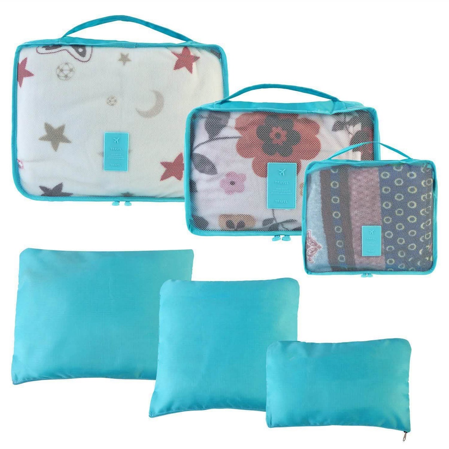 9-Piece: Clothes Storage Bags Water-Resistant Travel Luggage Organizer DailySale