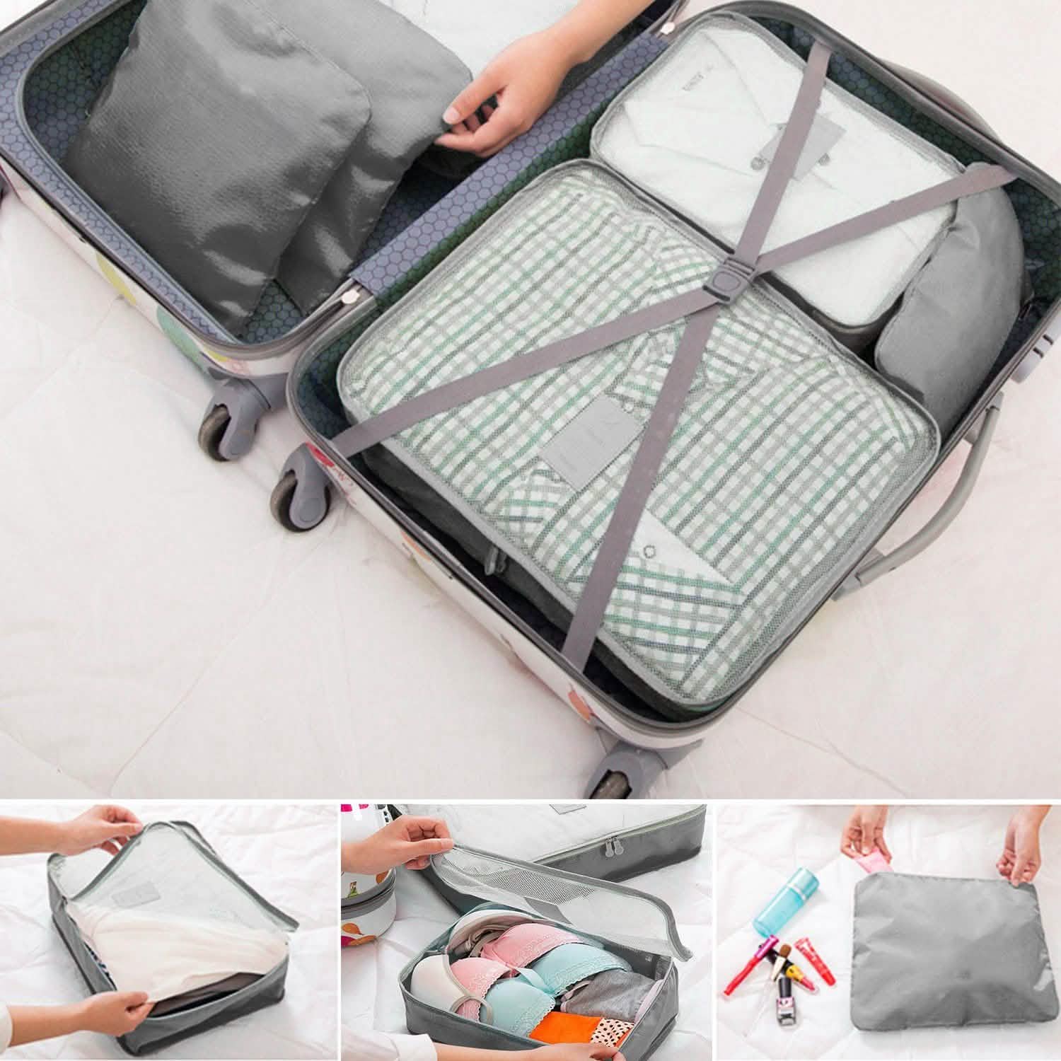 9-Piece: Clothes Storage Bags Water-Resistant Travel Luggage Organizer DailySale