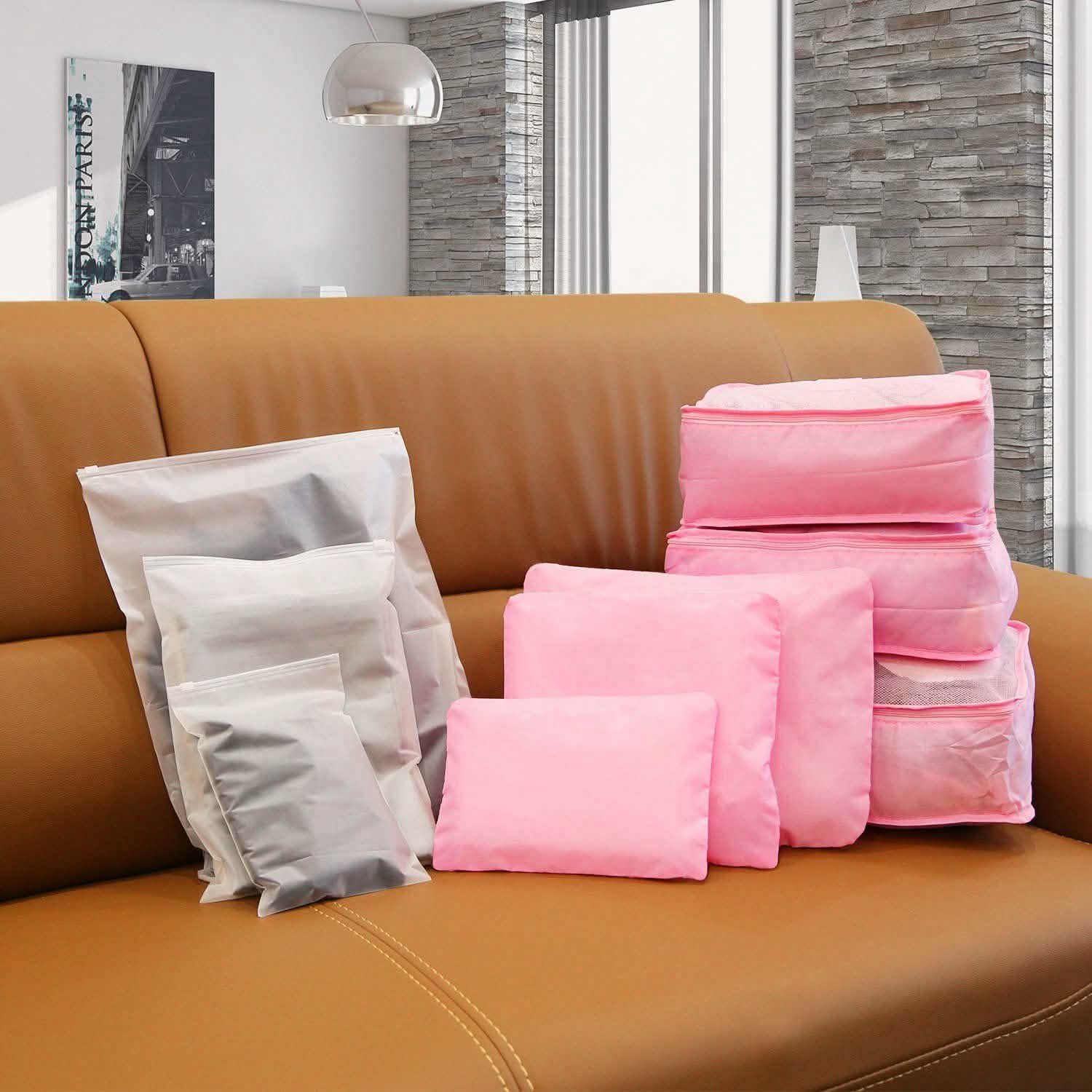 9-Piece: Clothes Storage Bags Water-Resistant Travel Luggage Organizer DailySale