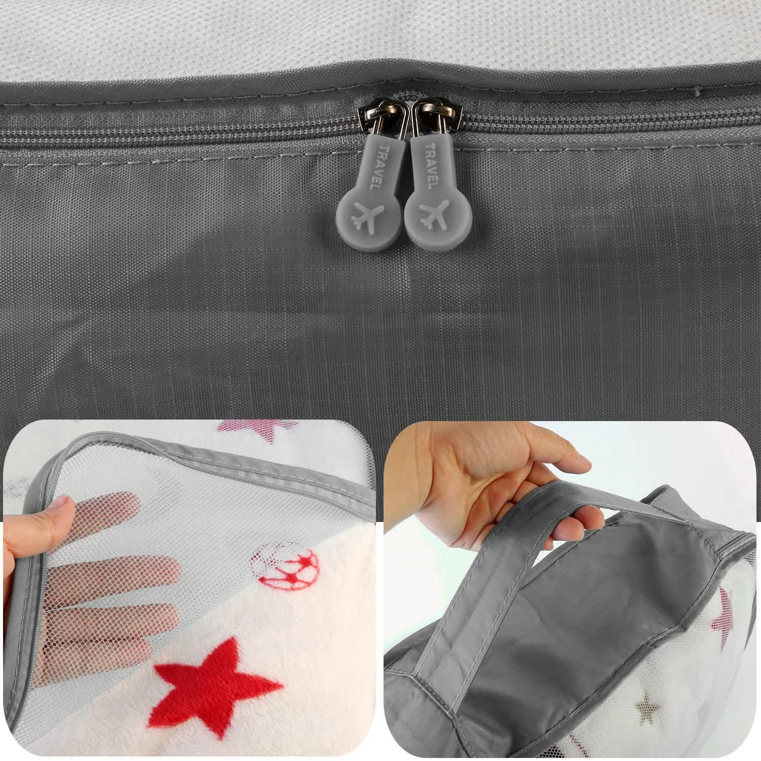 9-Piece: Clothes Storage Bags Water-Resistant Travel Luggage Organizer DailySale