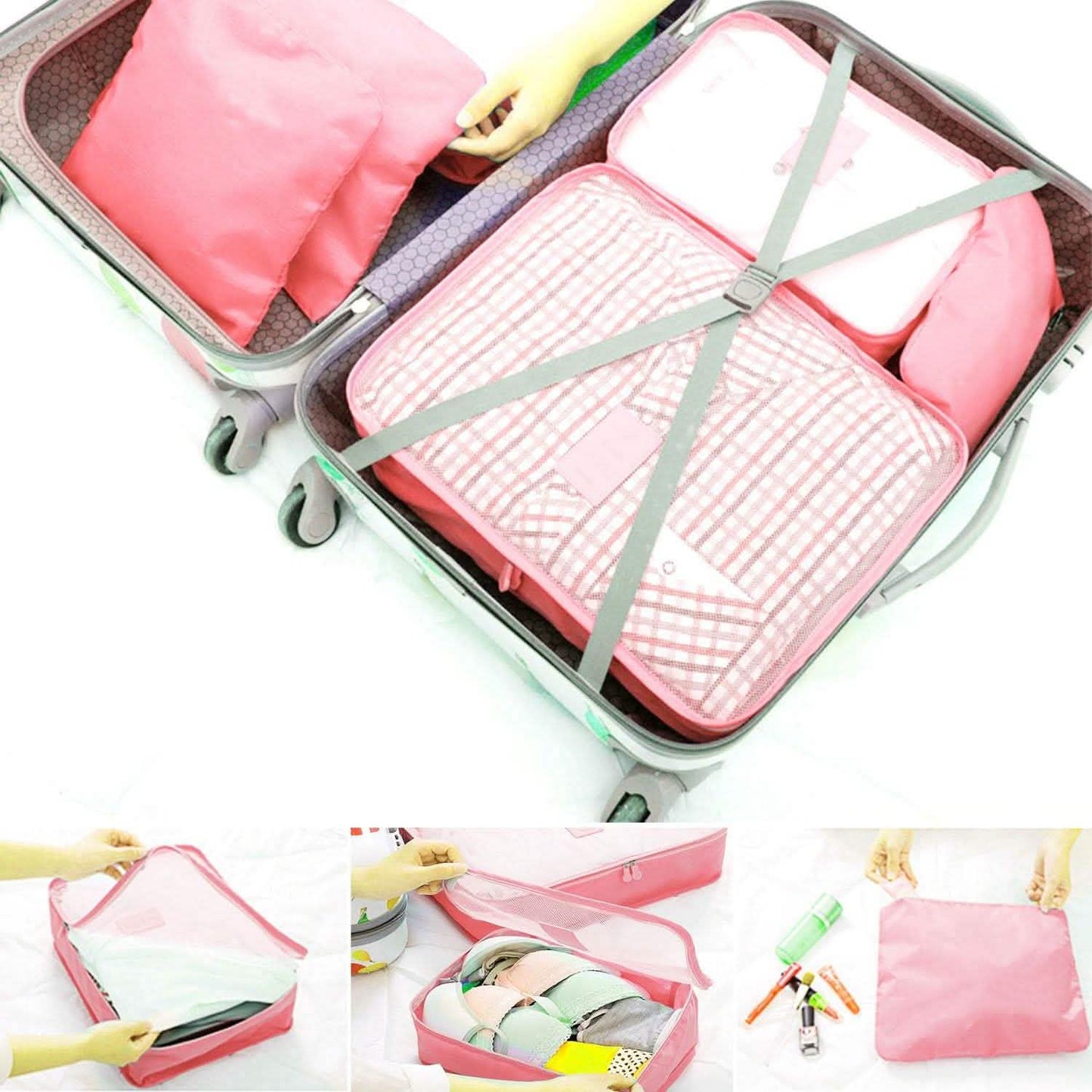 9-Piece: Clothes Storage Bags Water-Resistant Travel Luggage Organizer DailySale
