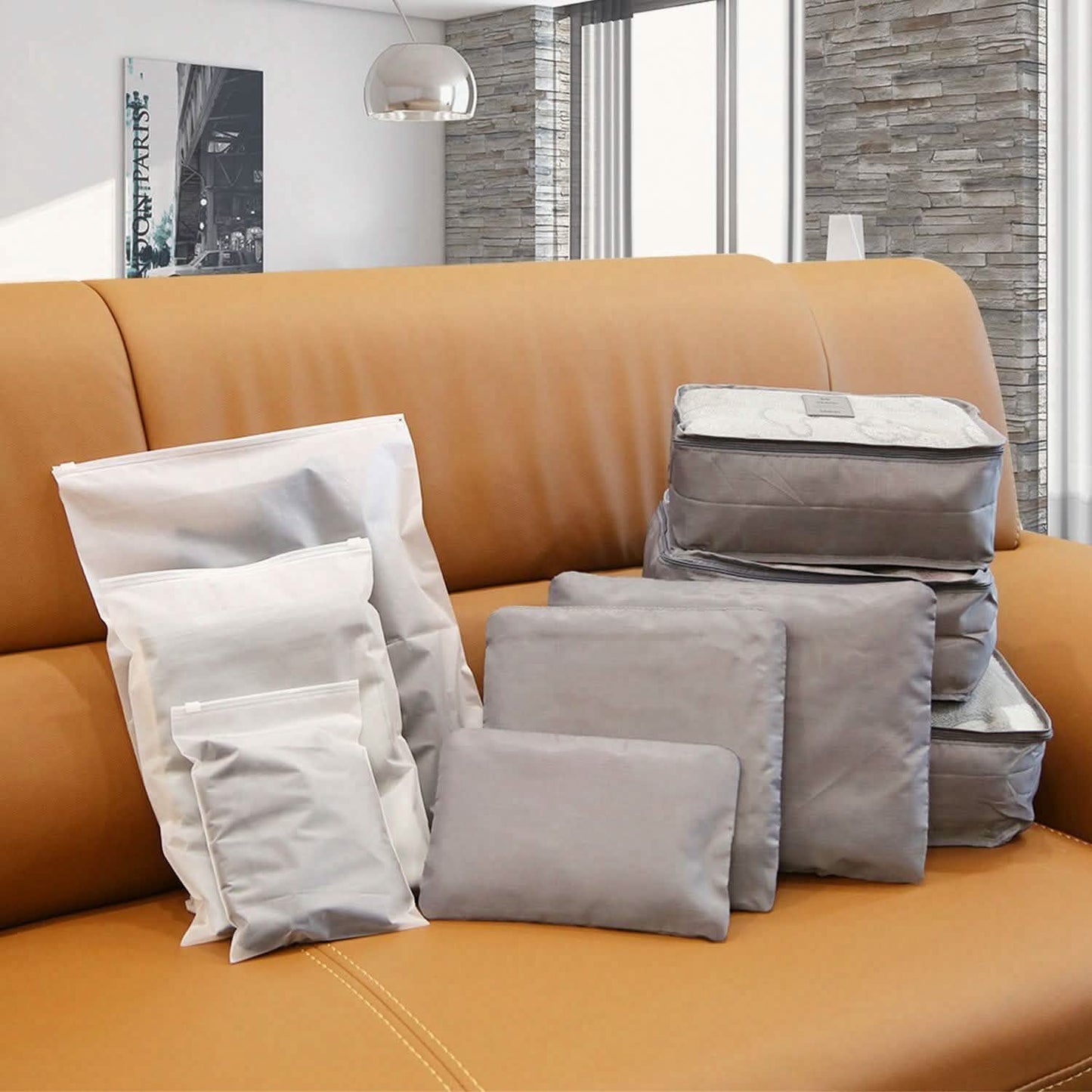9-Piece: Clothes Storage Bags Water-Resistant Travel Luggage Organizer DailySale